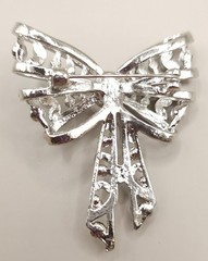 Vintage Rhinestone Faux Pearl Brooch Lot 5pc Aurora Borealis Starburst Bow Pin