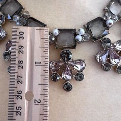 VINTAGE WHITE HOUSE | BLACK MARKET SILVERTONE CHOKER NECKLACE 16 in. ext…
