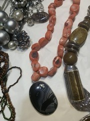 Vtg Runway Statement Necklace Lot Chunky Huge Mix Materials 15pc 5lb