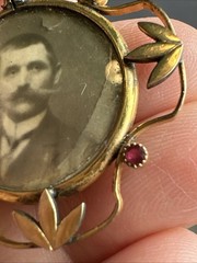Antique Gold Filled Double-Sided Photo Pendant
