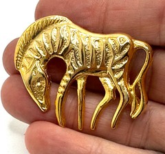 Lot 8 Vtg Figural Leopard Zebra Dachsund Etc. Brooches Pins Liz Claiborne Etc.