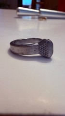 Vintage Sterling Silver Bar Top Ring size 6.5-7