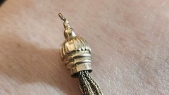 Victorian 1860 9 Carats Gold Tassel 2.2 Gr 1.5 In