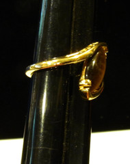 VTG 1950s womens “12K GF “S/A” Yellow Gold Tiger’s Eye Ring Size 7.25 – 4 Grams