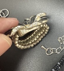 Vintage Black Silver Tone Jewelry Lot Cookie Lee Gothic Boho Y2K 9 Pc