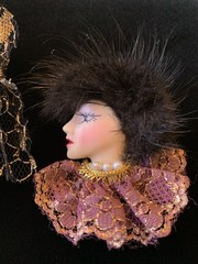 1940’s -1950’s Lucite Glamour Girl Diva Pins