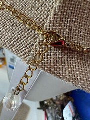 Vintage Necklace Clear Bead Stretch Shirt Cuff Bracelet Matching Set Costume