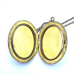 24 Inch 12K Gold Filled Picture Locket Necklace