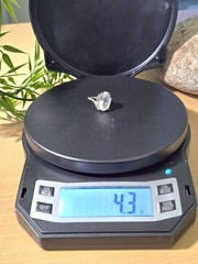 VINTAGE JTV OVAL CUBIC ZIRCONIA & 925 STERLING SILVER WOMENS RING SIZE 5