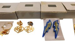 Lot of 6 Vintage Avon Pierced Earrings with Boxes 1980s 1990s Dangling Telephone