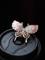 5.2*4.5cm Mother Of Pearl Brooch Chinese Style Qipao Lapel Pin Fashion Accessory