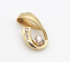 Vintage ALWAND VAHAN AV 14k Yellow Gold 0.25 CTW Diamond Pendant 2.4g