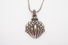 Vintage Monet Sterling Silver 925 Pendant Necklace 17.75″