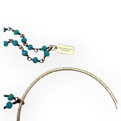 Meghan Bo Designs Turquoise Beaded 36” Lariat Necklace