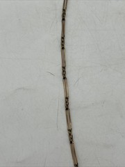 Antique Bronze Pocket Watch Fob Chain 14.5”- Broken End