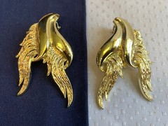 Vtg Clip-On Earring Lot Costume Jewelry Richelieu Lisner Monet Marvella Enamel