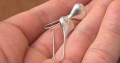 NOT AVAILABLE ! 925 Dome Droplet Vintage Sterling Silver Dangle Fine Earrings