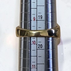 UTC Trillion Cut Lab Red Ruby Stone 18K Gold Plated 925 Sterling Silver Ring 9.5