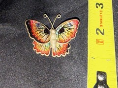 5 Vintage Pins Brooches Western Themed Parrot Butterfly Kiwi “B” See Description