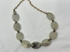 Unique Vintage Goldtone OVAL Link Choker 16-18″ Necklace