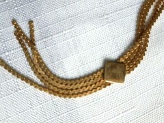 Vintage Gold Tone Necklace 24 Inches 2 Strand – As Pictured -VM127