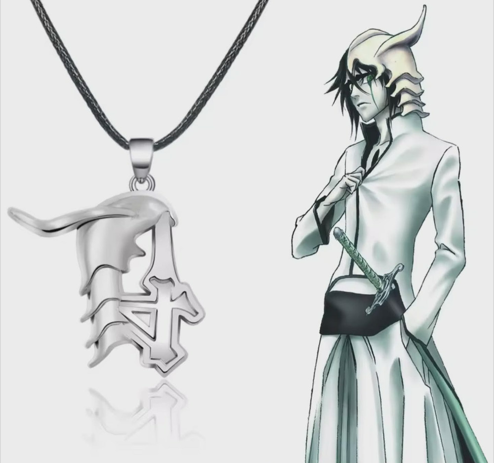 Anime Bleach Ulquiorra Cifer Mask Necklace Fashion Kurosaki lchigo Broken Masks