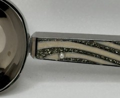 Rhinestone And Faux Pearl Enamel Ice Scooper