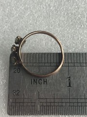 Rings Russian Soviet Silver 875 gold plated Glass vintage USSR