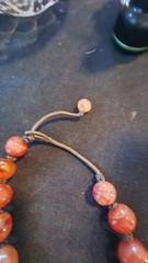 Antique 18″ SouthEast Asian Beaded Carnelian Hand Strung Graduated Bead Necklace