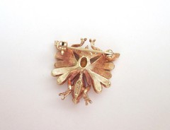 Bee Pin Vintage Napier Rhinestone Pin Designer Signed