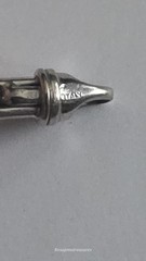 1980s Italian 14K white gold paperclip bracelet, 7.5″ Men’s Lobster Clasp – 9.5g