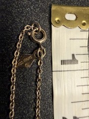 Vintage Sarah Coventry White Glass Bead Gold Tone Chain Necklace 16″ Signed