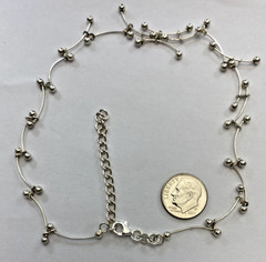 Vintage Sterling Silver Tattoo Necklace Macy’s 16–18″ NWT 7.7g