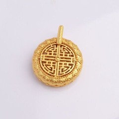 Chinese Vintage Hollowed Out Lucky Pendant Bird Necklace Jewelry With Rope Gift