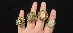 Vintage Mod Ring Lot Of 100. 23 Signed Kate Spade N.Y Avon Sterling Vendome