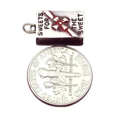 Vintage Sterling Silver Sweets for the Sweet Box of Chocolates Charm 1940s-1950s