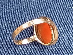 Vintage European Cameo Kt14 Gold Ring Size 6