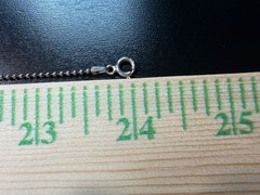 3.91g Vintage Sterling Silver 925 Ball Bead Chain Necklace 24 in M