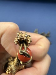Vintage Yemeni Jewish Amulet Pendant Necklace Coin Charms Tribal