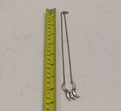 Silver Tone Necklace Minimalism Goth Whymsigoth Grunge Punk Boho Chic Artisan