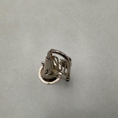 Vintage Silver Tone Trumpet Horn Brooch Music Instrument Pin Minimalist Jazz