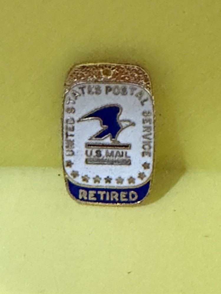 Vintage USPS Eagle “RETIRED” Enamel Pin