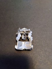 Vintage Rhinestone Wishing Well Pin Brooch Silver Tone 1.25″X1″ Unsigned