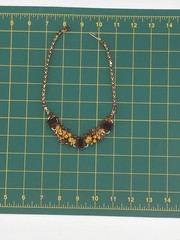 JULIANA D&E Amber Topaz Emerald-Shaped Rhinestones 5-Link Necklace