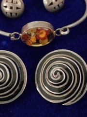 11 Pair Vintage Sterling Silver Earrings 1 Sterling Bracelet 58.1g