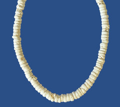 Vintage Puka Shell Necklace Chunky 10mm Beach Summer Resort Coastal 19.5″ 76g