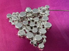 Dazzling Huge Juliana, D & E Sparkly Clear Rhinestones Brooch