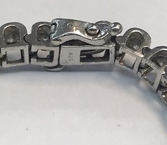 3.15 CTTW SI2 I Natural Diamond 14k White Gold Tennis Bracelet 19.4 G