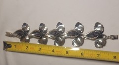 vintage PAR Taxco sterling silver (925) jewelry set with amethyst teardrops.