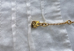 Vintage Bracelet Swan Signed Swarovski Crystals Geometric Chain Gold Tone 7.5″ L